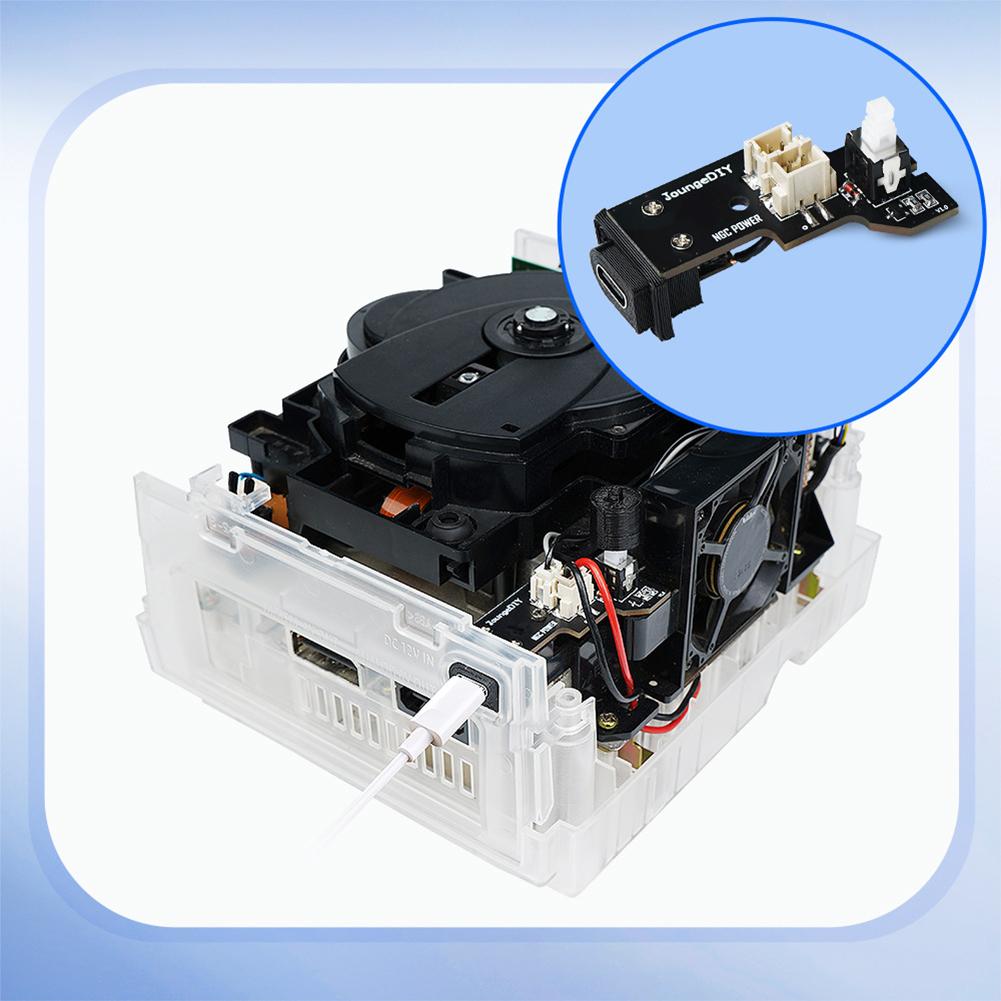 NGC Game Cube Power Adapter Multi-Purpose Replace DC/Type C PSU Mod Gamecube PSU Power Board for NGC Game Console DOL-001/101