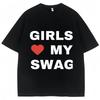 Funny Rapper Chief Keef Girls Love My Swag T Shirt Women Fashion Casual T-shirts Loose 100% Cotton Women T-shirts Streetwear