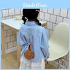 Children Solid Color Cartoon Crossbody Bag Cute Design Polyester Lining Girls