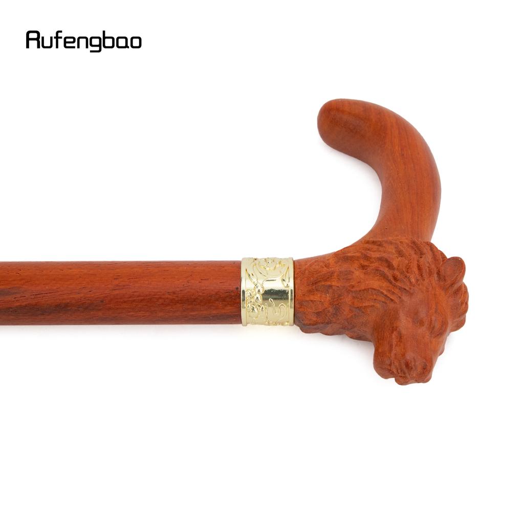 Коричневая деревянная трость Red Lion, модная, декоративная, для косплея вампира, вечеринки, деревянная трость для ходьбы, Хэллоуин, булава, жезл, посох, 92 см