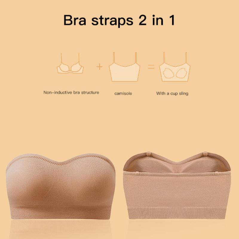 Большие размеры женской груди, нижнее белье Boob Tube Top, красивая спина и открытые плечи, женское нижнее белье