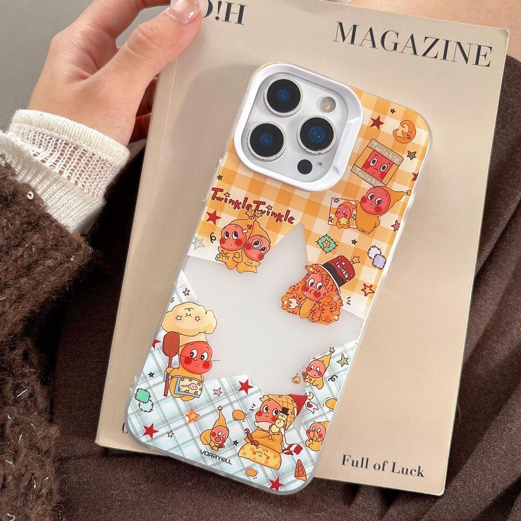 Мягкий чехол с полным покрытием «Звездное небо» для iPhone 15/14/13/12, Подходит для 16 Pro Max, Милый дизайн для пары