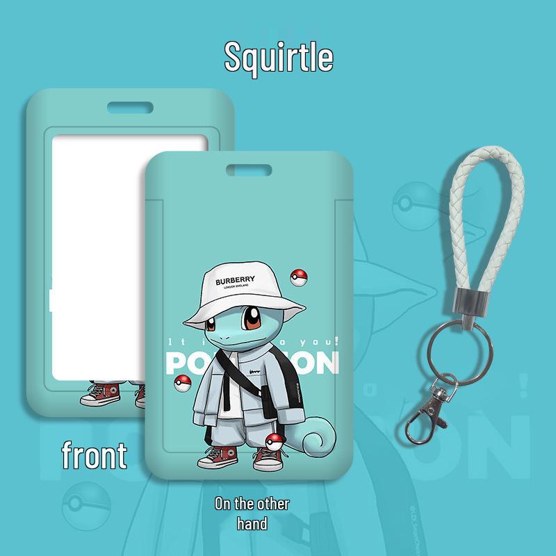 Cartoon Lanyard ID Holder for Students: School, Bus, Meal, or Work Badge