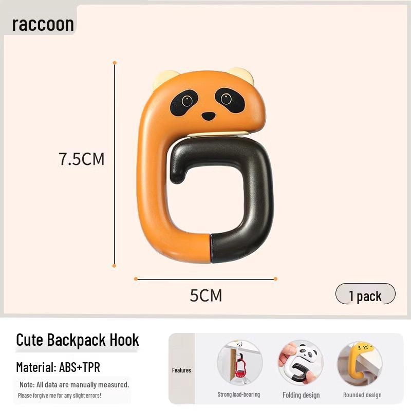 Portable No-Punch Desk Hook: Movable Backpack & Bag Hanger