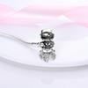 925 Sterling Silver Love Lock Snake Chain Cat Claw Bracelet Fit Original Charm Beads For Women Design Jewelry 