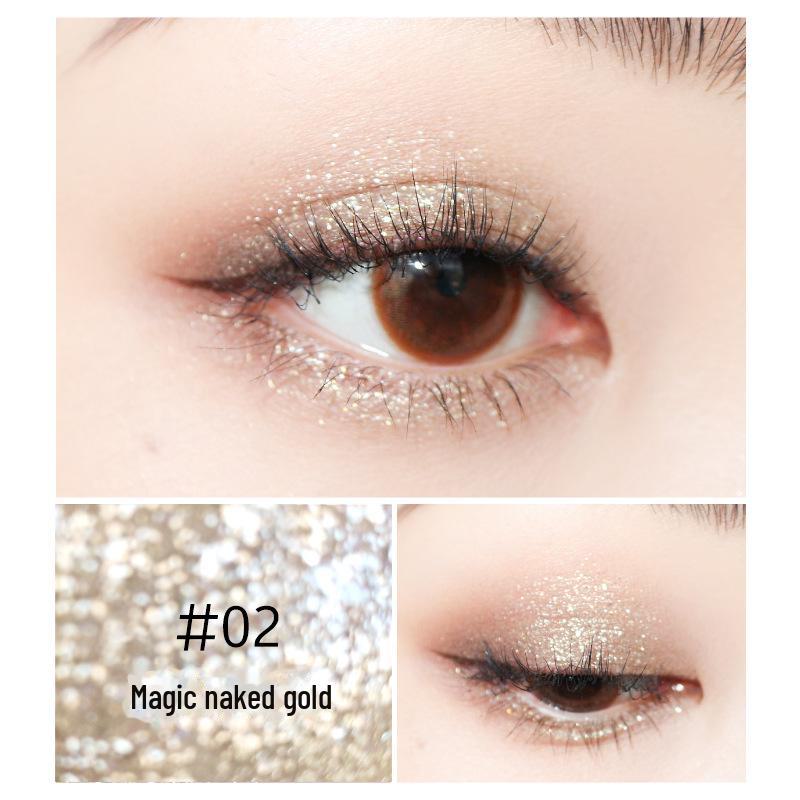 Popular Penifen Diamond Sparkle Eyeliner: Easy Color, Quick-dry, Waterproof, Sweat-proof; Delivers Smooth, Bright Lines.