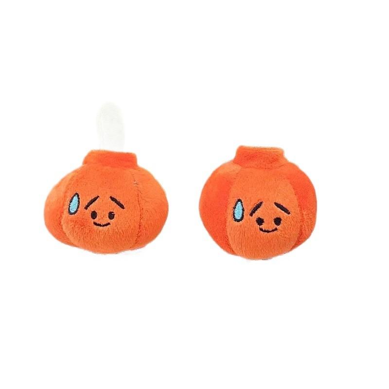 Fun Quirky And Pumpkin Plush Keychain With Creative Sweat Droplet Expressions Accessories For