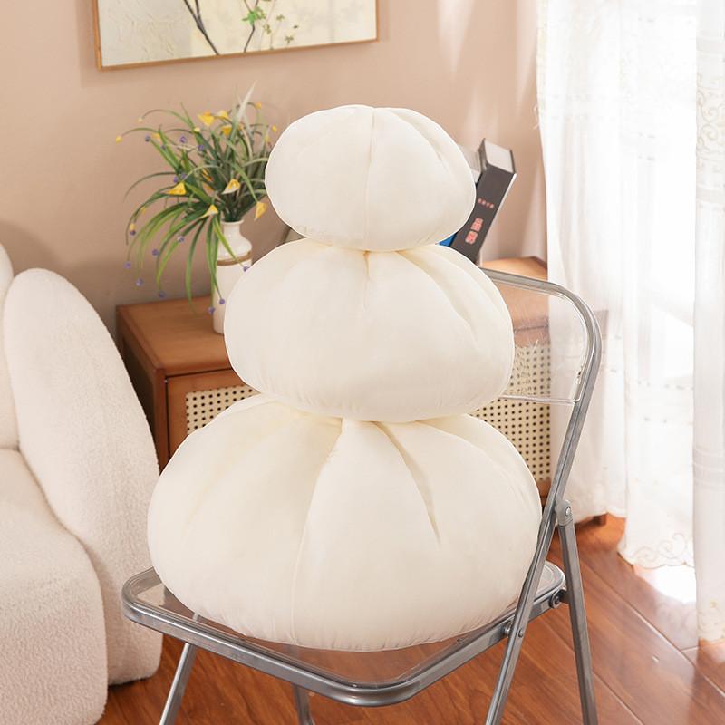 Bun Stuffed Steamed Plush Toy Cartoon Food Stuffed Doll Decoration Gift Kids
