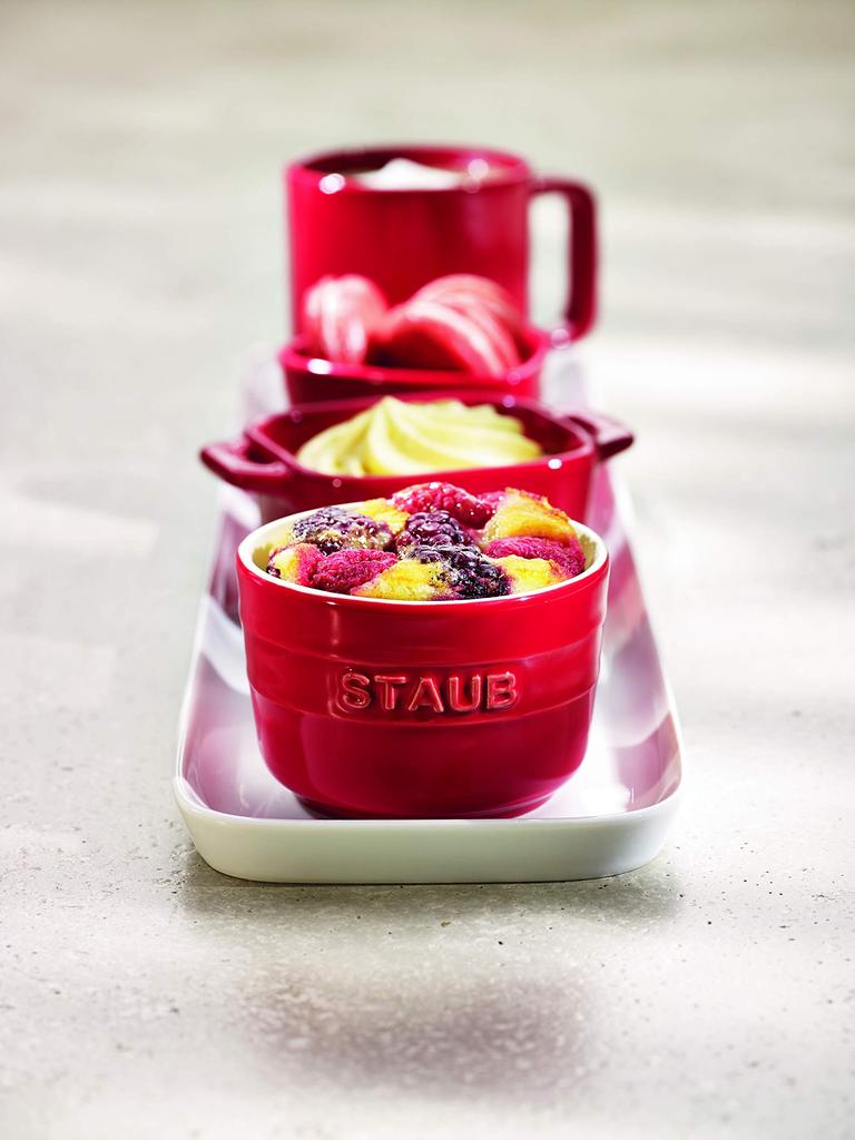 Staub Round Rum Can Cherry Ceramic Small Bowl Microwave Safe Japanese Dish "Mini 7cm" [Authorized Product] 40511-103