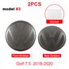 T242pcs Front and Rear Emblem For VW Volkswagen Golf 6/Golf 7/Golf 7.5/Golf 8 Not Affect ACC Modified Black Label Flat Mirror CoverVSOA1