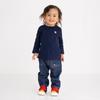 MIKI HOUSE HOT BISCUITS Long Sleeve T-Shirt, Boys and Girls, Navy Blue, 90cm, 70-5209-683