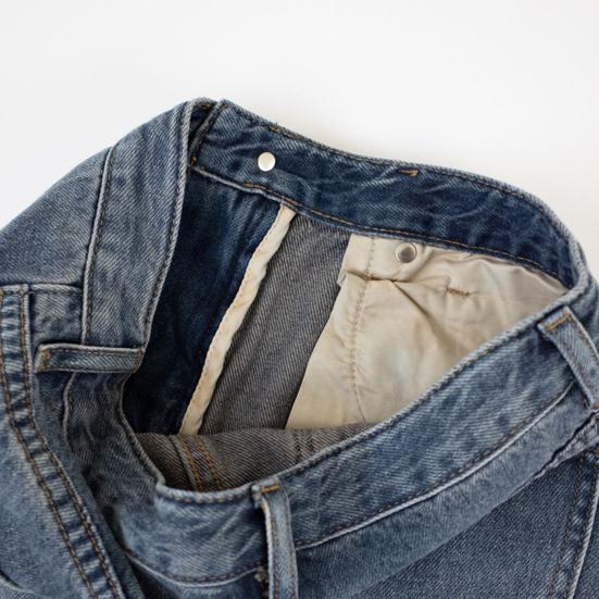 Женская ретро-юбка-миди с высокой талией, джинсовая юбка на пуговицах и молнии с несколькими карманами, дизайн с разрезом спереди, джинсовая юбка из стираной ткани