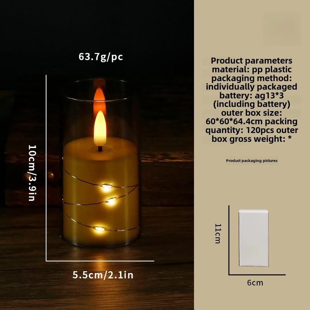 "LED Remote Control Candle Lights for Weddings, Birthdays, Parties & Concerts - Electronic ABS Simulation String Light Decoration"