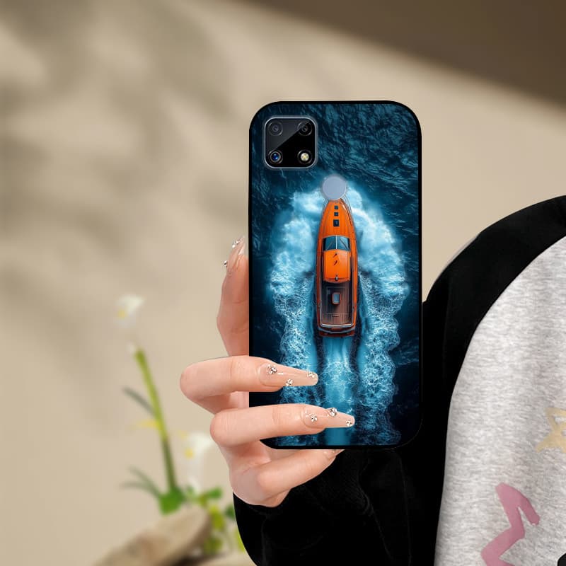 Silicone Phone Case For Realme C25s C25 Cover Painted Soft For Realme C25 C25S C21 C21Y C25Y Phone Case RealmeC25s C 25 s Funda
