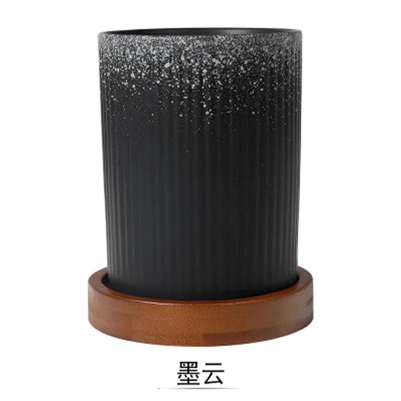 Ceramic Chopstick Bucket Drain Holder Household Kitchen Multifunctional Storage Tank Chopsticks Spoon Knife and Fork Storage