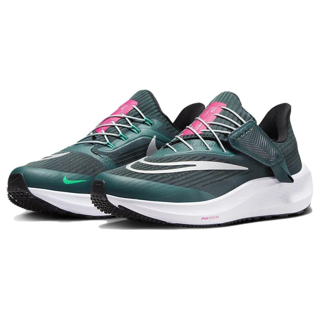 Nike Air Zoom Pegasus 39 FlyEase Deep Jungle Metallic Silver Women Sneakers Green Black Pure-Platinum DJ7383-301