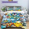 Pokemon Adventure Print 3Pcs Bedding Setduvet Cover With 2 Bedropillowcase Home Birthday Gift