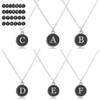 15x12mm New 26 Letters Initial Necklace Gold Chains Color Disc Pendant Necklace Alphabet Women Friends Family Letter Necklace