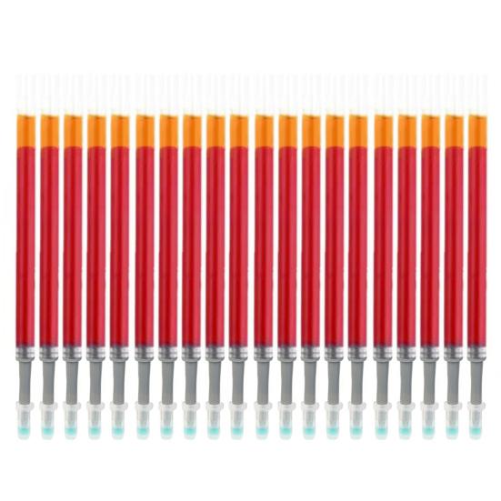 20 шт. Гелевые стержни большой емкости 0,5 мм наконечник прозрачные чернила защита от протекания экологичные сменные легкие студенческие ручки сменные стержни