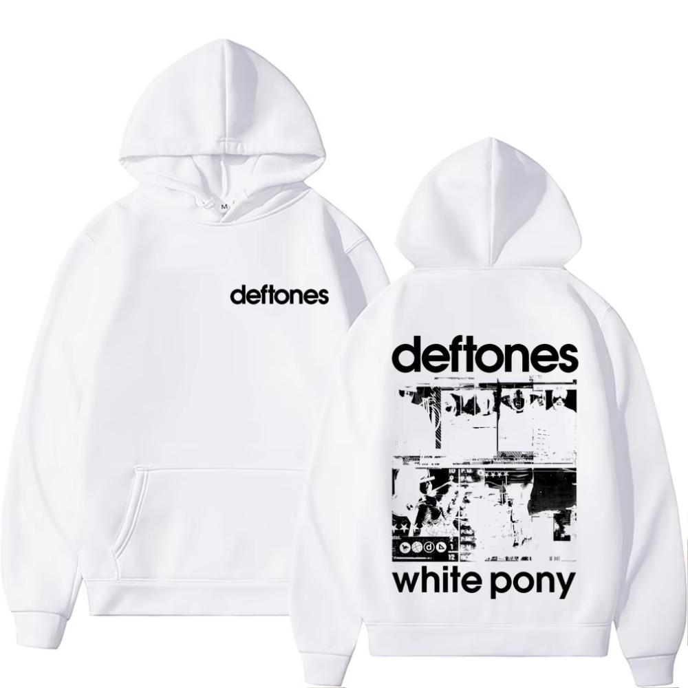 Худи с графикой Deftones White Pony для мужчин и женщин, альтернативный тяжелый металл, оверсайз, уличная мода, мужская модная толстовка