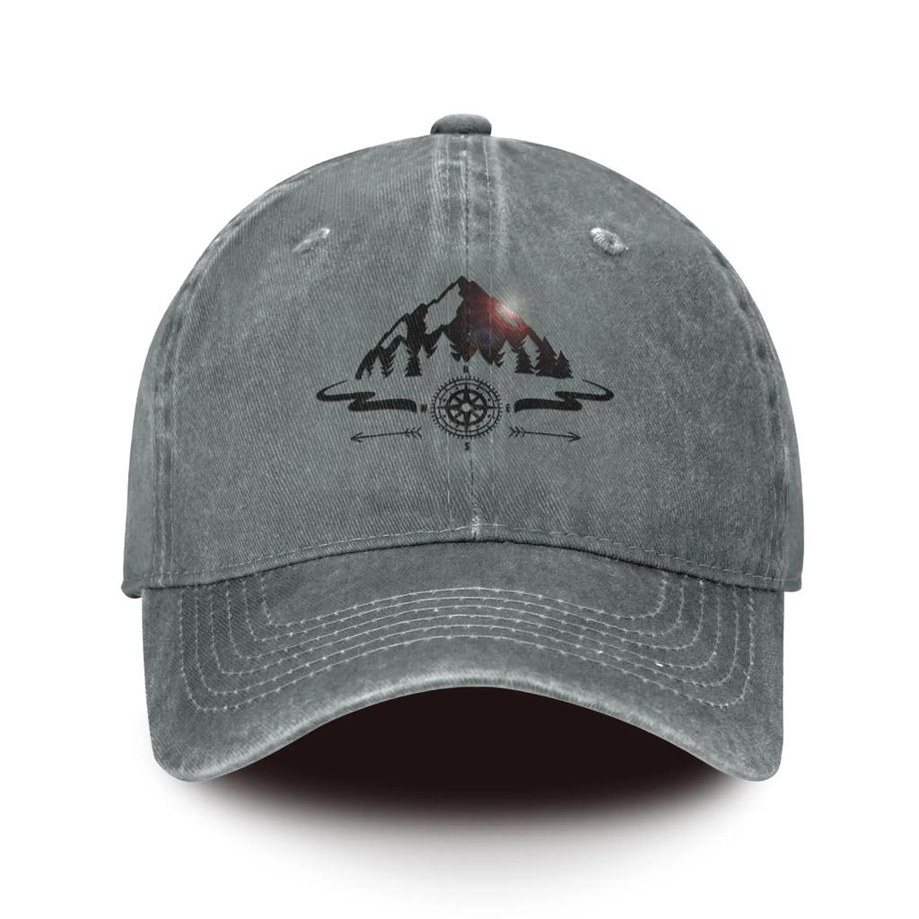 Мягкая бейсболка Mountain Baseball Hats Men Cotton Ball с рисунком компаса