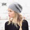 Winter Fashion Headwear for Travel Slouchy Knitted Hat, Women Men Warm Autumn Soft Cozy Elastic Caps Comfortable Fit Ski Cap, Solid Color Skull