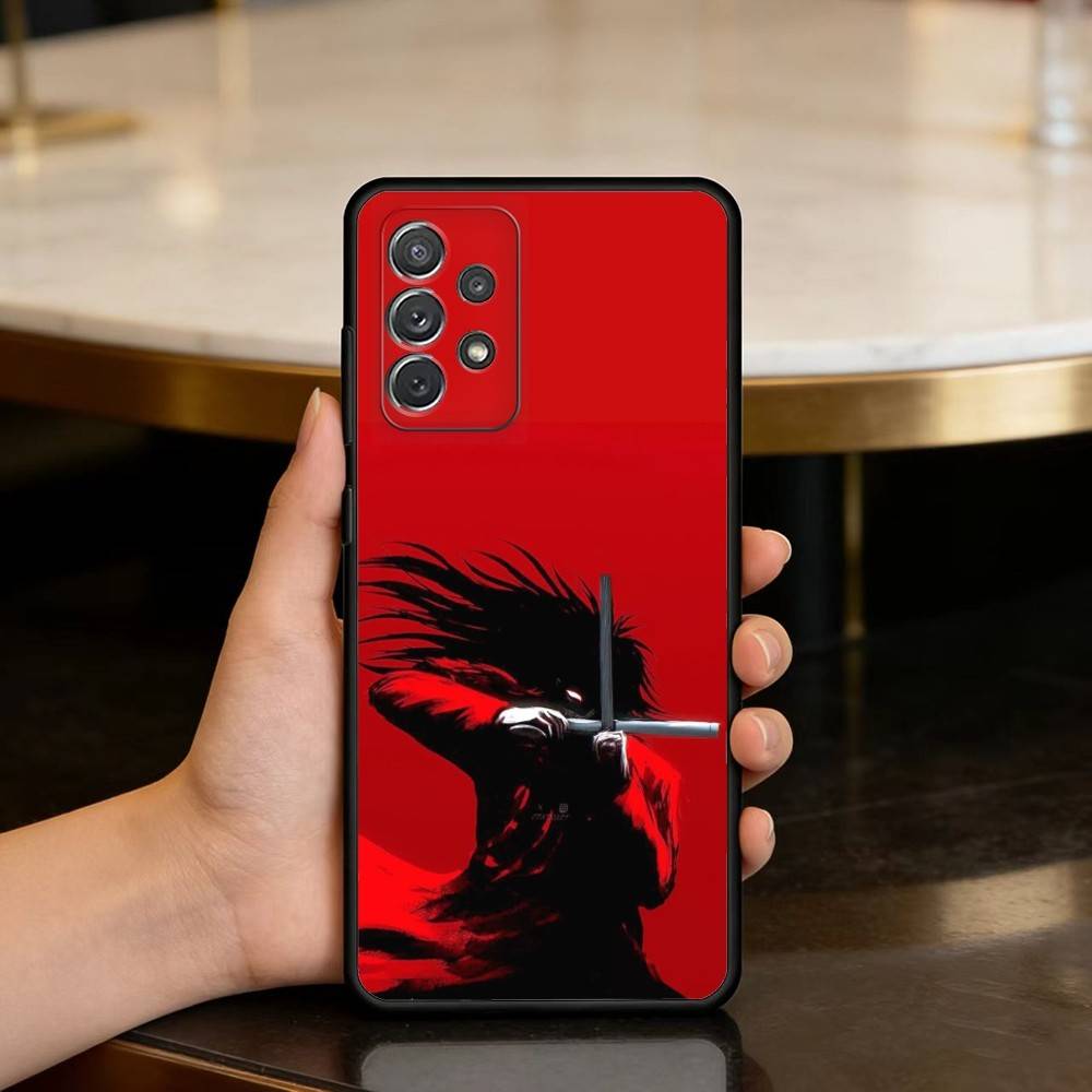 Темный Чехол для Телефона Hellsing Alucard Для Samsung Galaxy A73,A72,A71,A70,A53,A52,A51,Мягкий Силиконовый Черный Чехол