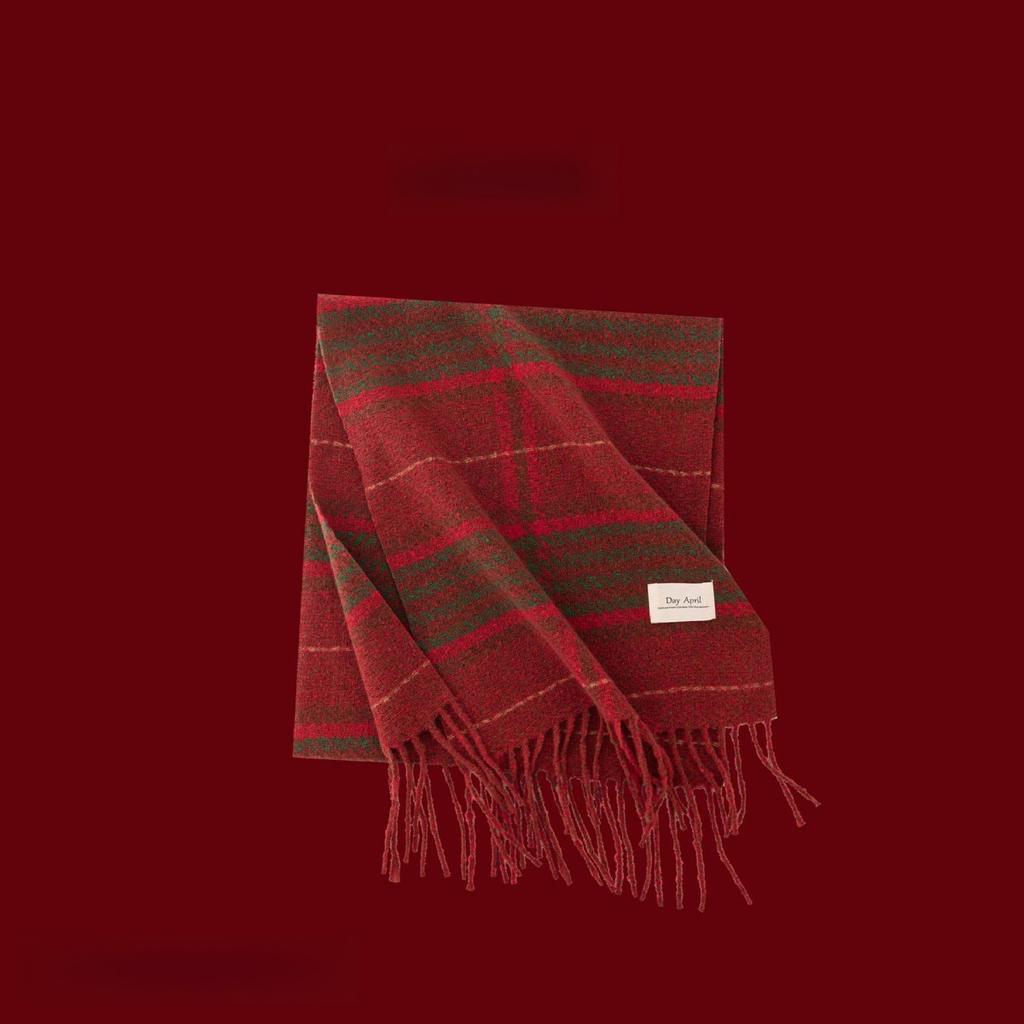 Plush Scarf, Plaid Scarf, Ladies' Warm Scarf, Scarf, Shawl