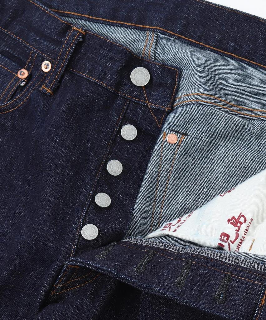 Джинсы KOJIMA GENES Прямые Selvedge 14 унций На пуговицах Однотонные Размер 34 S-102R