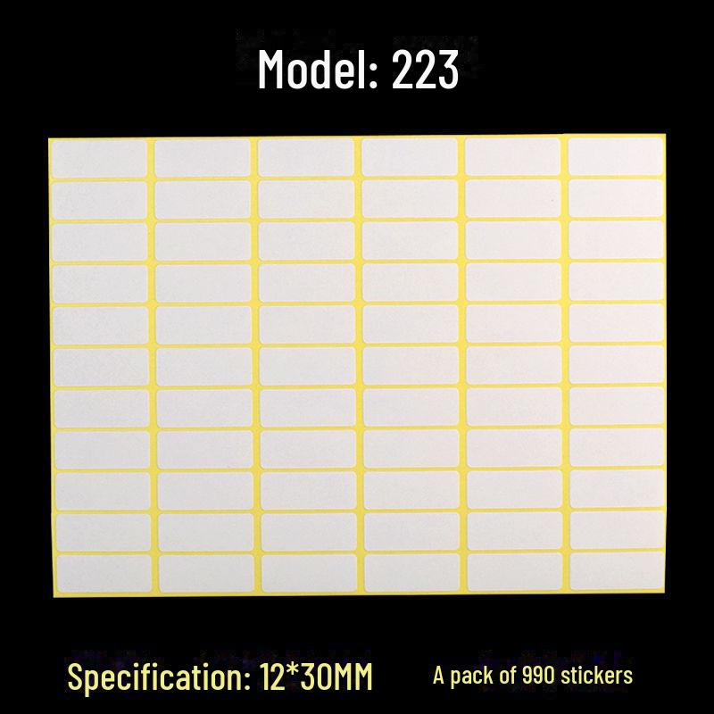 A5 Self-Adhesive Blank White Stickers for Printing and Handwriting Labels