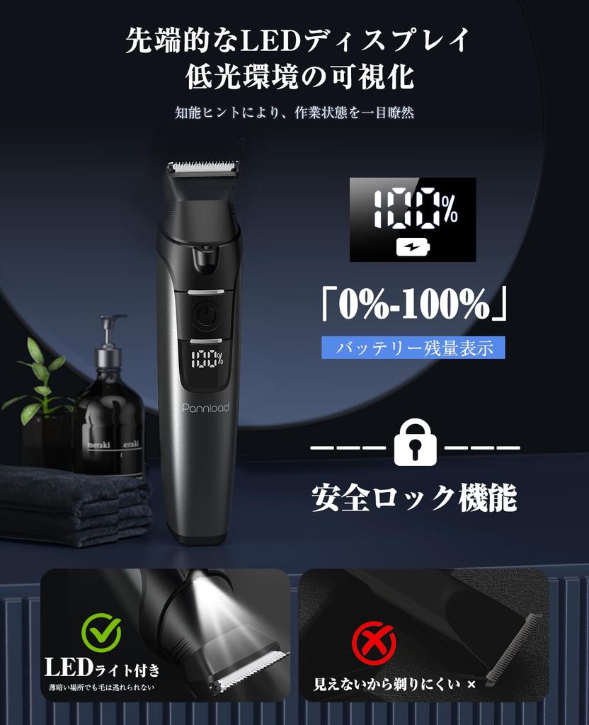 Body Shaver for 2024 Supervised by Hair Removal VIO Electric Shaver with Multiple Limit Adjustable LED Remaining Power with Automatic IPX7 Suitable