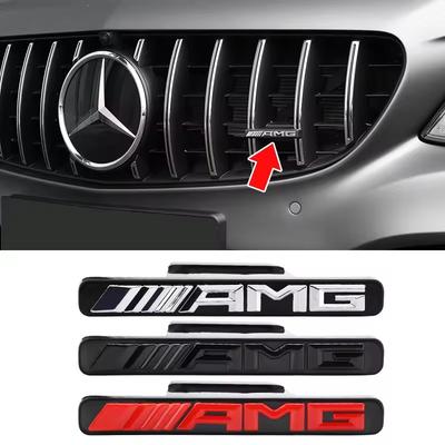 EOV2 3D Логотип-эмблема AMG Решетка радиатора автомобиля Значок Стайлинг автомобиля Для Mercedes Benz AMG W124 W168 W169 W176 W177 W202 W203 W204 W205 W210