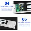 60/280KG Holding Force Electromagnet Lock Magnetic Door Access Control Lock  Escaping Room