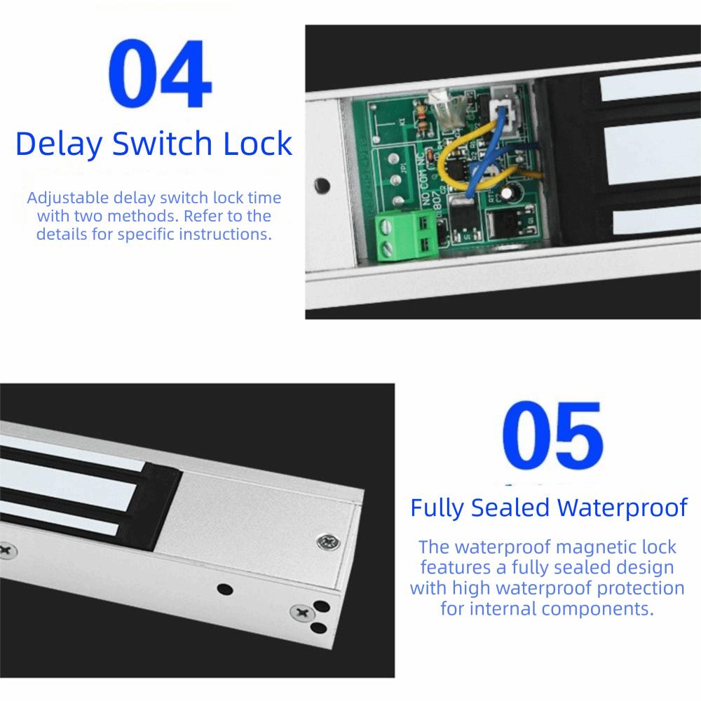 60/280KG Holding Force Electromagnet Lock Magnetic Door Access Control Lock Escaping Room