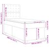 Box Spring Bed with Mattress Light Grey 100 x 200 cm Fabric