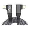 Кабель USB 4 с углом 90 градусов 40 Гбит/с USB4 угловой тип C кабель для передачи данных USB C PD240W быстрая зарядка