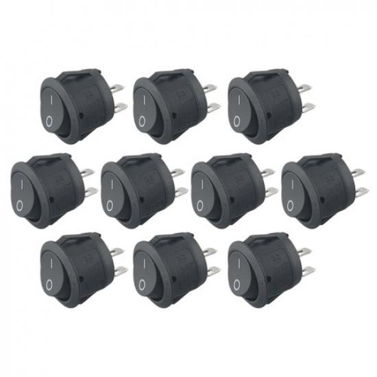 2 Stalls Rocker Switches Boat Camper Van Caravan ON/OFF Round SPST 12v