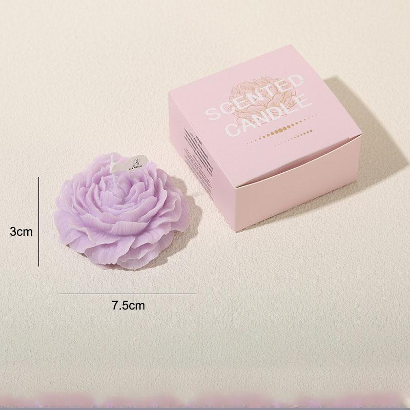 Ароматическая свеча Пион 1 шт. для дома, для сопровождения, ручной работы, ароматизированный твердый воск, атмосфера Дня матери, День святого Валентина