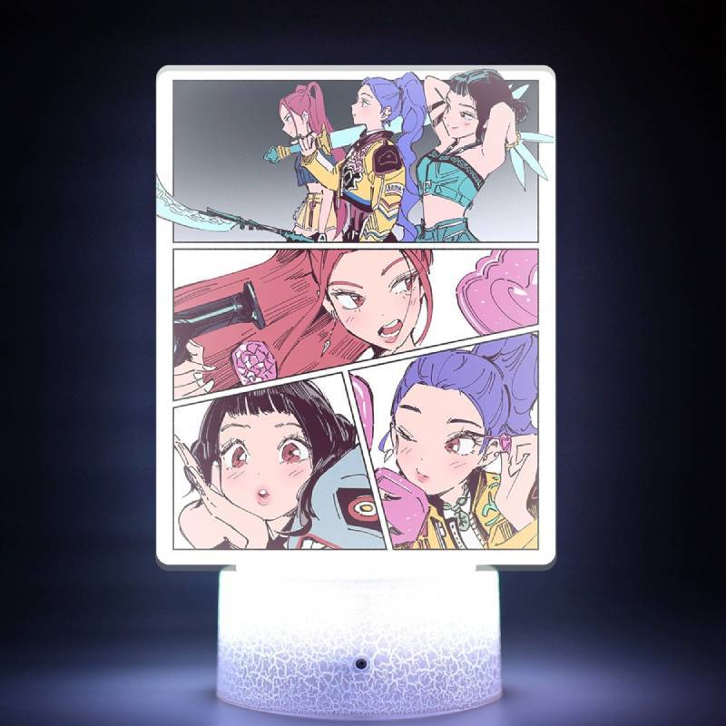 Kpop Demon Hunters Led Light With Touch Control For Home Decor And Gift Ideas