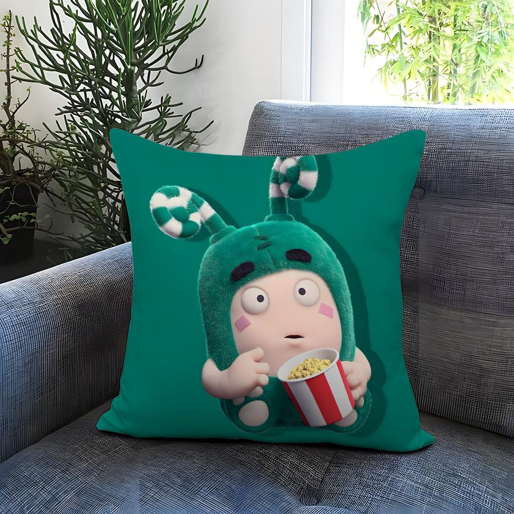 Мультяшная наволочка Oddbods, удобная, двусторонняя, идеальна для автомобиля, дивана, спальни и многого другого