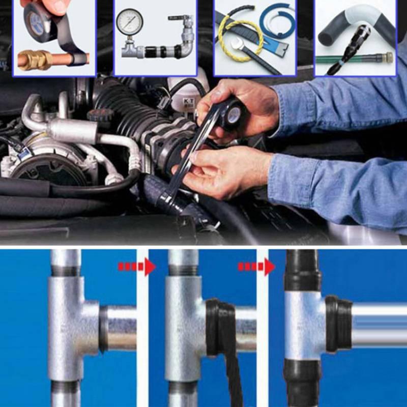 1 шт. Прочная водонепроницаемая лента, самоклеящаяся ремонтная лента, силиконовая лента высокого давления, резиновая изоляционная лента против протечек