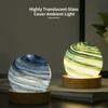 Bedside Lamp Romantic Planet Design Eye-catching Light Soft Stunning Visual Effect Highly Translucent Glass Cover