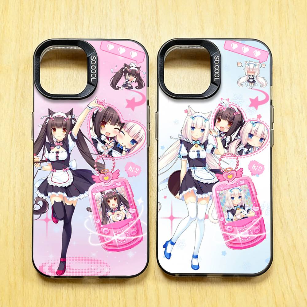 N-Nekopara-S Chocola Vanilla Phone Case for iPhone 17 16 15 14 13 12 11 Pro Plus Max Mini X XS Silicone Hard Cover