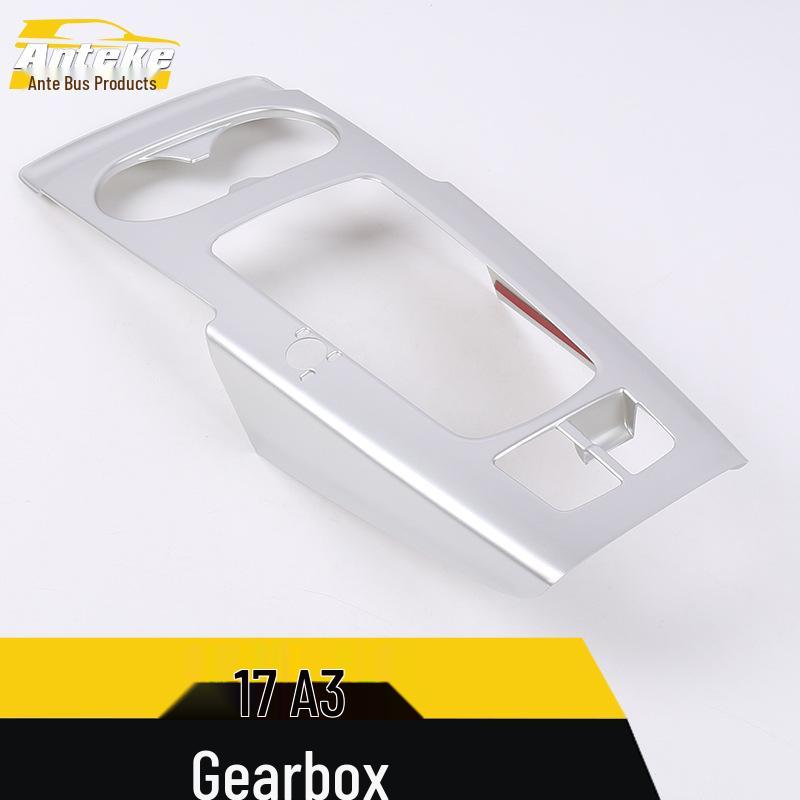 17 A3 Gear Shift Trim: Electroplated Center Console, Dashboard, Cup Holder Sticker Car Accessory