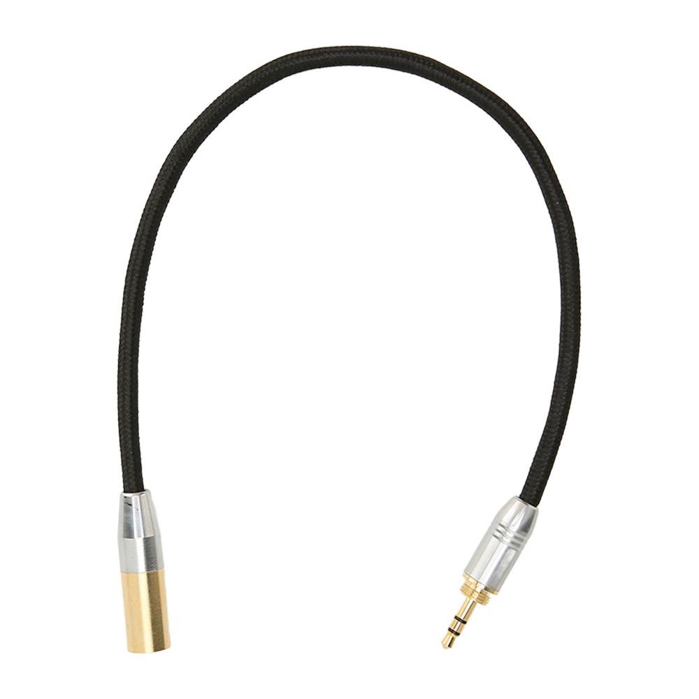 Plug and Play 3.5mm Male to Mini XLR 3pin Cable 3.5mm to Mini XLR Adapter Recording Studio