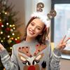 Christmas Headbands for Parties Photos Snowman Reindeer Santa Hat Antlers Hair Hoop Plastic Festive Hair