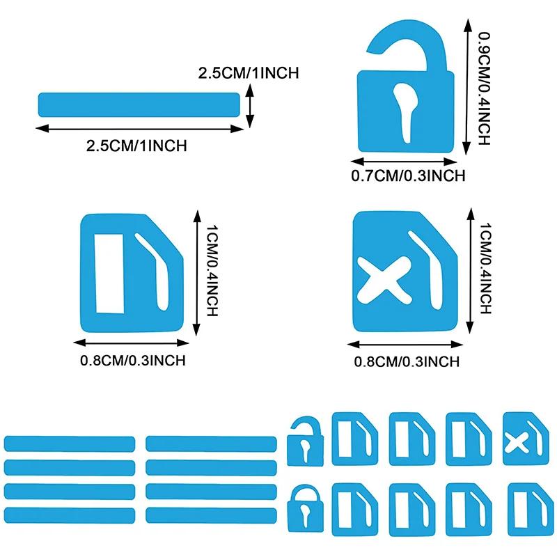 Autocollants Lumineux Pour Boutons De Lève-vitre Et Porte De Voiture, Autocollants Pour Panneau De Commande De Vitres De Voiture, Autocollants