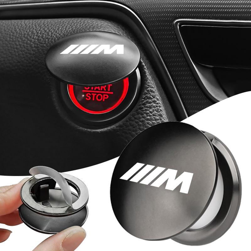 ABCDER1Car One-click Start Button Protection Cover For BMW M Emblem E46 E36 E34 F10 E90 F30 E60 F30 E53 E92 E87 Decoration Accessories