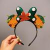 Quirky Pumpkin Bow Mesh Headband for Kids - Halloween Skull Witch Hair Accessory