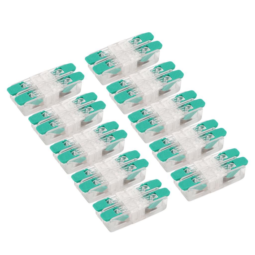 10 шт. 2 в 2 выходных разъема для проводов 0,5 - 6 мм² медный контактный проводник разъем для бытовых приборов